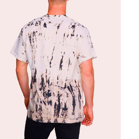 AC/DC Man In Black Tour Tie Dye metal rock Official T-Shirt XL NWT - Picture 3 of 3